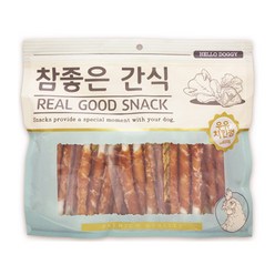 참좋은간식 헬로도기 강아지 간식 600g, 우유치킨껌, 2개