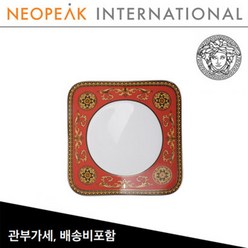 [해외][Versace] 베르사체 Medusa Red Salad Plate (8.25inch/20.9cm) (추가금없음), 단품, 1개