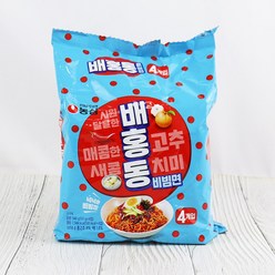 농심 배홍동 비빔면 멀티팩 137g (4봉지) 비빔면, 단품