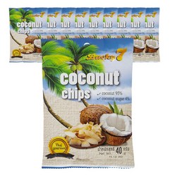 럭키 세븐 코코넛칩, 10개, 40g