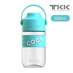 수입 재료 휴대용 물컵 커피잔 대용량 컵 헬스 플라스틱컵, K91-그린-500ml