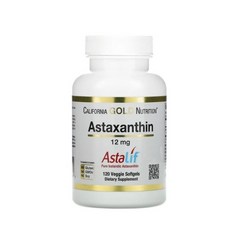 캘리포니아 골드 뉴트리션 California Gold Nutrition Astaxanthin 12mg 120정 아스타잔틴, 1개, 120개
