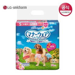 LG유니참 반려동물 매너웨어 여아용 기저귀 36p, 소형, 1팩