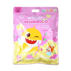 핑크퐁 아기상어 아이비타CD+아연 1000정 복숭아맛, 1개, 1300g