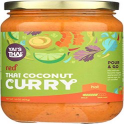 Yai's Thai Red Coconut Curry Sauce 16 Ounce Jar null, 1
