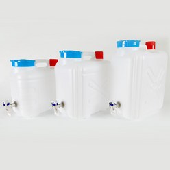 형창플라스틱 밸브형 생수통 3종 (말통 물통 식수통 캠핑물통 약수통), 20.1L, 1개