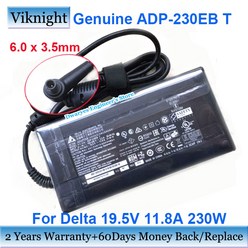 정품 델타 ADP-230EB T 19.5v 11.8A 230W AC 전원 어댑터 충전기 아수스 GL503 GL702 게임 노트북, 한개옵션0