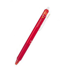 파이롯트 유성펜 노크식 프릭션 0.5mm, red, 1개