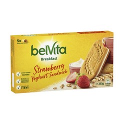 Belvita 벨비타 딸기 요거트 브랙퍼스트 비스킷 5개입 Strawberry Yoghurt Breakfast Biscuits, 1개