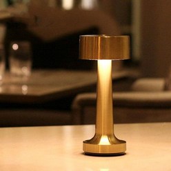 LED 아령 모양 테이블 램프 협탁 탁상 식탁 인테리어 조명, 실버