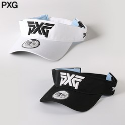 [PXG] 남녀공용 골프모자 썬캡 / 피엑스지 페이스티드 3D 로고 스포츠 바이저 / 화이트 블랙, 1. 화이트