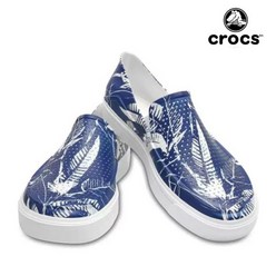 [크록스] 남성 시티레인 로카 트로피컬 슬립온 / 204806-4HB 블루 / Crocs