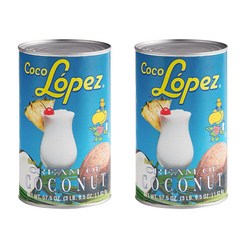 Coco Lopez 코코넛 크림 Cream of Coconut 캔 1.63kg 2개