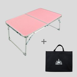 KOOLMAN(쿨맨) 다용도 캠핑 미니 테이블, 핑크