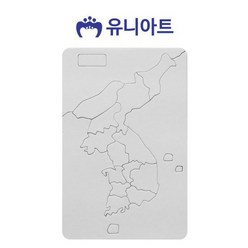 만들기재료 유니아트 1200 종이퍼즐 한국지도 (소)