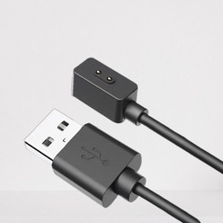 이너스 샤오미 미밴드8 마그네틱 충전기 어댑터 USB 충전 케이블 1m, 블랙, 3개