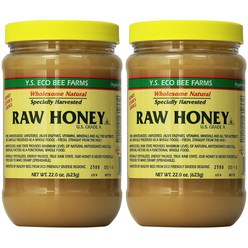 강민경꿀 YS 와이에스 에코비팜스 로우허니 A등급 천연 생꿀 Y.S. Eco Bee Farms Raw Honey 623g X 2병, 2개