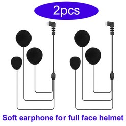 헬멧블루투스 오토바이블랙박스 - - 오토바이 헬멧 인터콤 - 헤드셋 마이크 액세서리(, 2pcs 소프트 이어폰, 2.2pcs soft earphone
