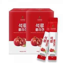 올림새 석류 콜라겐 젤리스틱 20g 30개입x2박스 총60개, 600g, 2개