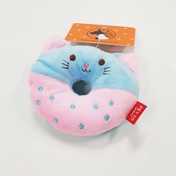 애견훈련 장난감 펫투유 우쭈쭈 큐티 도넛 삑삑이 (고양이), 단품, 단품