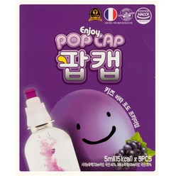 팝캡 키즈 비타민 음료 무설탕 무과당 포도맛 5ml x 5개입, 5개