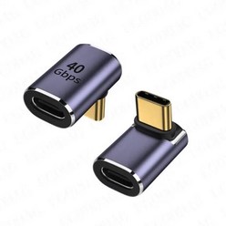 듀얼모니터분배기 모니터분배기 HDMI 셀렉터스위치 USB C 암 커플러 32 OTG 어댑터 익스텐더 8K 비디오 100W 고속 충전 USB4 케이블 썬더볼트 4 용 40Gbps, 2.1PCS, 02 1피스