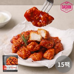 [다신샵] 성수동905 닭가슴살 순살양념치킨 / 저탄수 NO밀가루, 125g, 15팩
