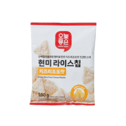 담백질 함유된 오늘좋은 현미라이스칩 치즈리조또맛, 5개, 100g
