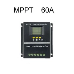 태양광컨트롤러 MPPT 태양광 충전 컨트롤러 자동 도구 PV 배터리 충전기 듀얼 USB LCD 포함 100A 80A 60A 50A 12V 24V 36V 48V, 3.MPPT 60A
