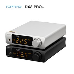TOPPING DX3Pro+ 오디오 DAC ES9038Q2M DSD512 PCM768KHZ 블루투스 5.0 LDAC USB 디코더 XMOS 헤드폰 증폭기 3.5mm RCA 출력, Black