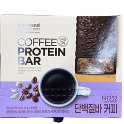 씨알푸드 단백질바 커피 40g x 4개입 x 3개, 단품