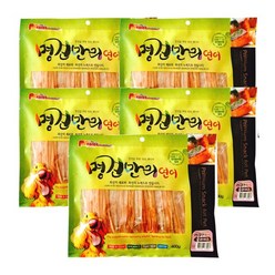 명견만리 강아지 간식 슬라이스 400g, 5개, 연어맛