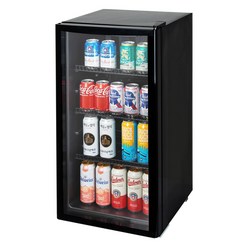 포쿨 미니 쇼케이스 냉장고 KVC-90 90L, KVC-90 올블랙
