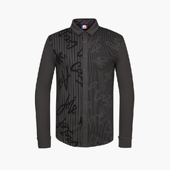 까스텔바작 골프 남성 *은은한 패턴의 멋스러운 티셔츠* 신축성 좋은 소재~포근한 기모~셔츠형 티셔츠 BG0WTS206 CH