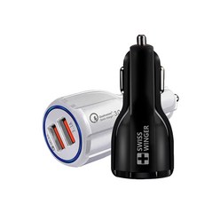 스윙거) 차량용충전기 9v 고속충전 USB 듀얼충전 2포트 SWG-U29V, [색상랜덤], (스윙거)차량용(듀얼)충전기(9v급속)