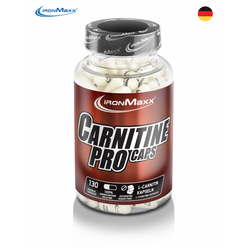 독일 아이언맥스 카르니틴 프로 130캡슐 지방연소보조제 Ironmaxx Carnitine Pro 130 Caps (65일분) 독일직배송, 130정, 1개