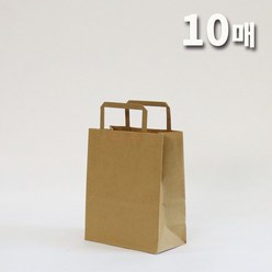 애브리플러스 크라프트 종이쇼핑백 종이가방 10개 50개 100개 200개, 10장