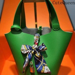 CuteQueen 귀여운여왕 여성 가방 소프트 PU 자두 무늬 워터 버킷 가방 토트백 부모 자식 가방