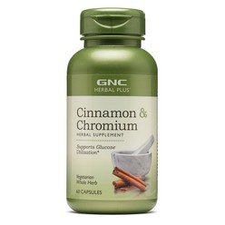GNC 지엔씨 시나몬 크롬 계피 60캡슐, 단품, 60정, 1개