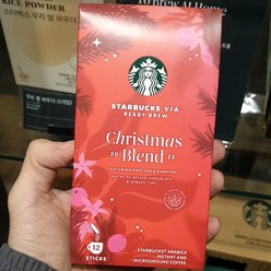 Starbucks 비아 크리스마스 블렌드 2.1g x 12개 25.2g, 단품, 단품