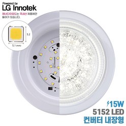 LED 센서등 직부등/LG 이노텍 5152/LED등/현관등/베란다등/욕실등/계단/조명/국내산/15W, 직부등, 직부등 보급형 2835, 주광색(하얀빛), 1개