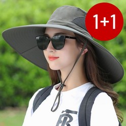 1+1 햇빛 방어 벙거지 선캡 자외선차단 햇빛차단 그늘막 모자