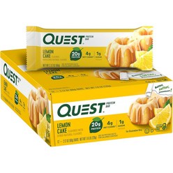 Quest Nutrition Protein Bars 퀘스트 뉴트리션 레몬 케이크 프로틴 바 60g 12개