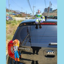 버즈 우디 토이스토리 베트맨 슈퍼맨 차량용인형 자동차인형, 6. 버즈(앉아있는.뚜껑o) 30cm