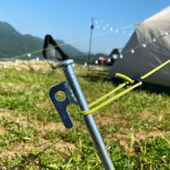 LF Camping 지주핀 텐트고정핀 블랙 크롬 (20cm 30cm 40cm) 모래용팩 쇠말뚝 텐트 수리 보수 텐트핀 텐트펙 데크용팩 지주팩, 1개