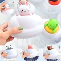 2+1 수량제한 히든애니몰 구름샤워기 개구리 토끼 피기 장난감 목욕놀이, 각각1개씩3개출고