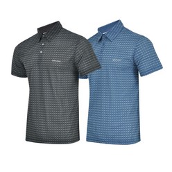 김영주 남성 여름 골프 쿨링 패턴 반팔 카라 티셔츠 TS99