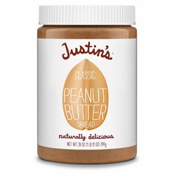 (미국배송) 저스틴 클래식 피넛 버터 땅콩잼 794g Justin's Classic Peanut Butter Only Two Ingredients No Stir, 1개