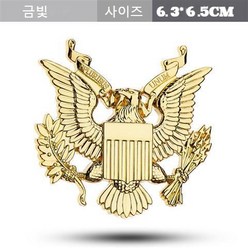 JINGHENG 자동차 휘장 독수리 스크래치자국, T01-미국 대통령 휘장(금), 1개