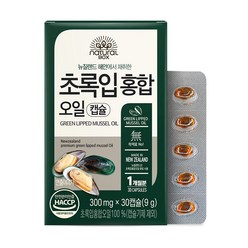 내추럴박스 _ 초록입홍합 오일캡슐 300mg x 30캡슐 1개 (1개월분), 30정